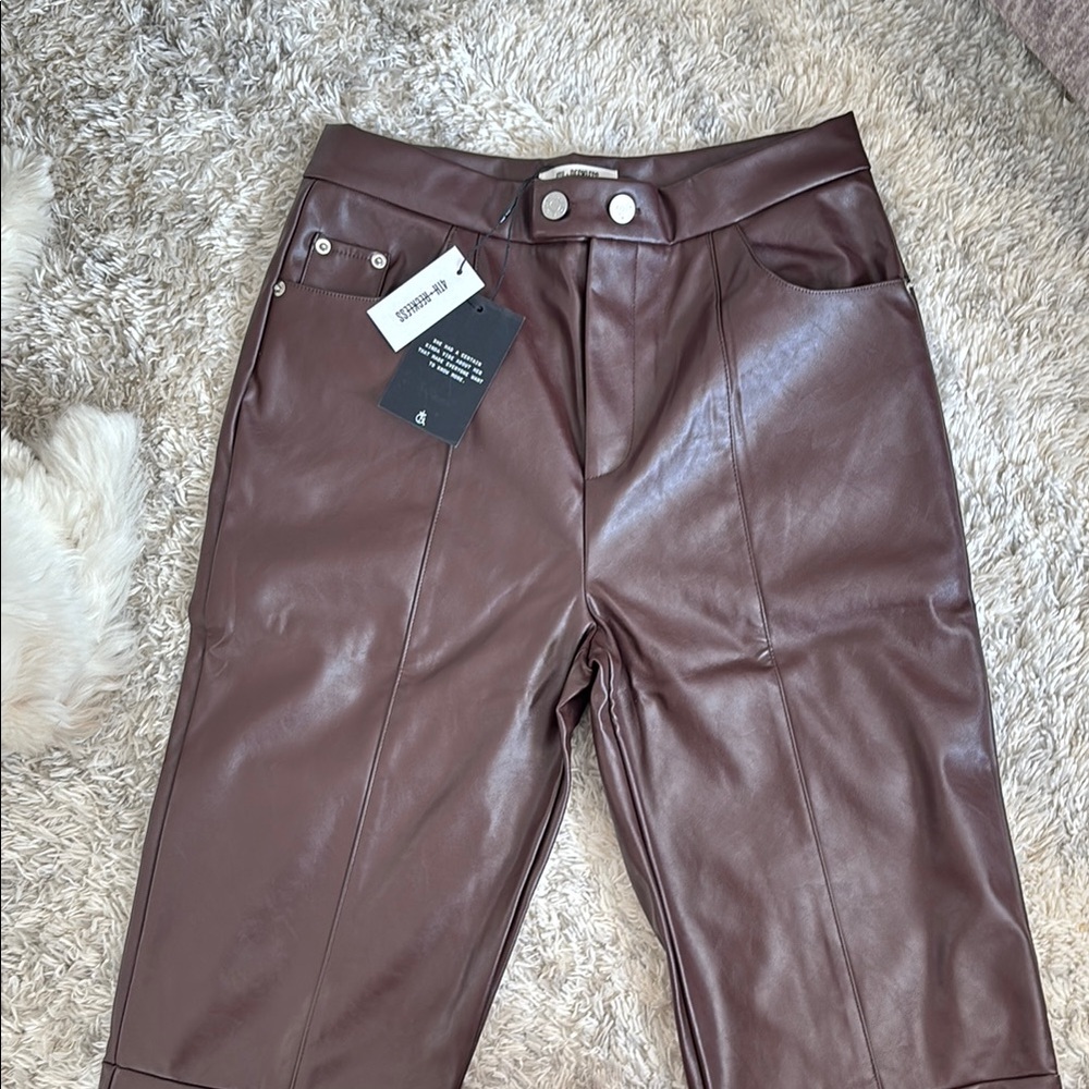 Brown Leather Pants